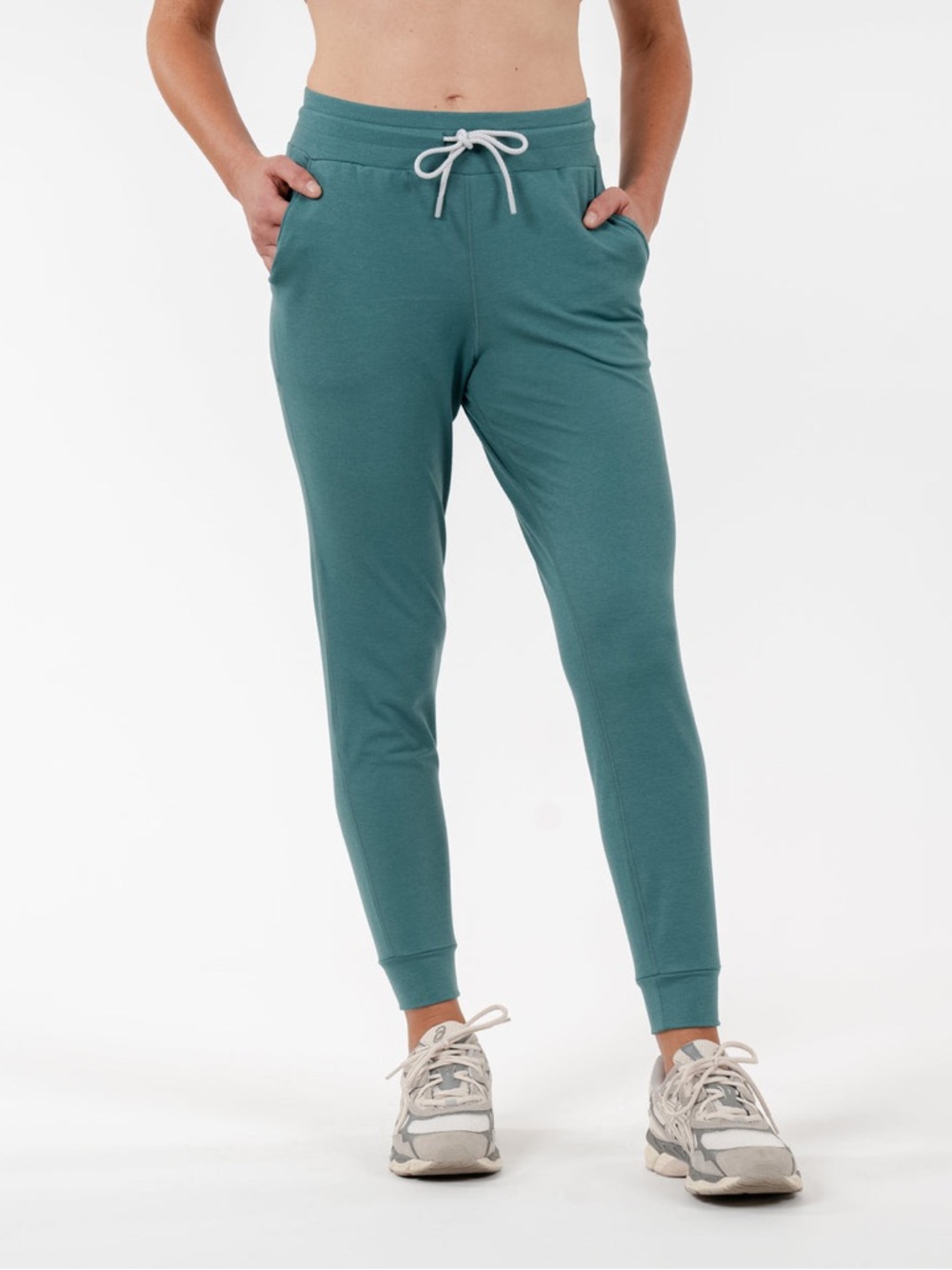 Rhoback Heather Leaf Green Tempo Performance Joggers